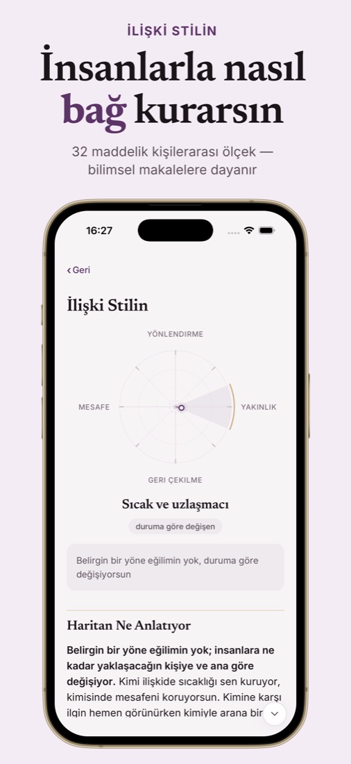 İlişki Stilin sonucu: iki eksenli harita üzerinde konumlanmış stil